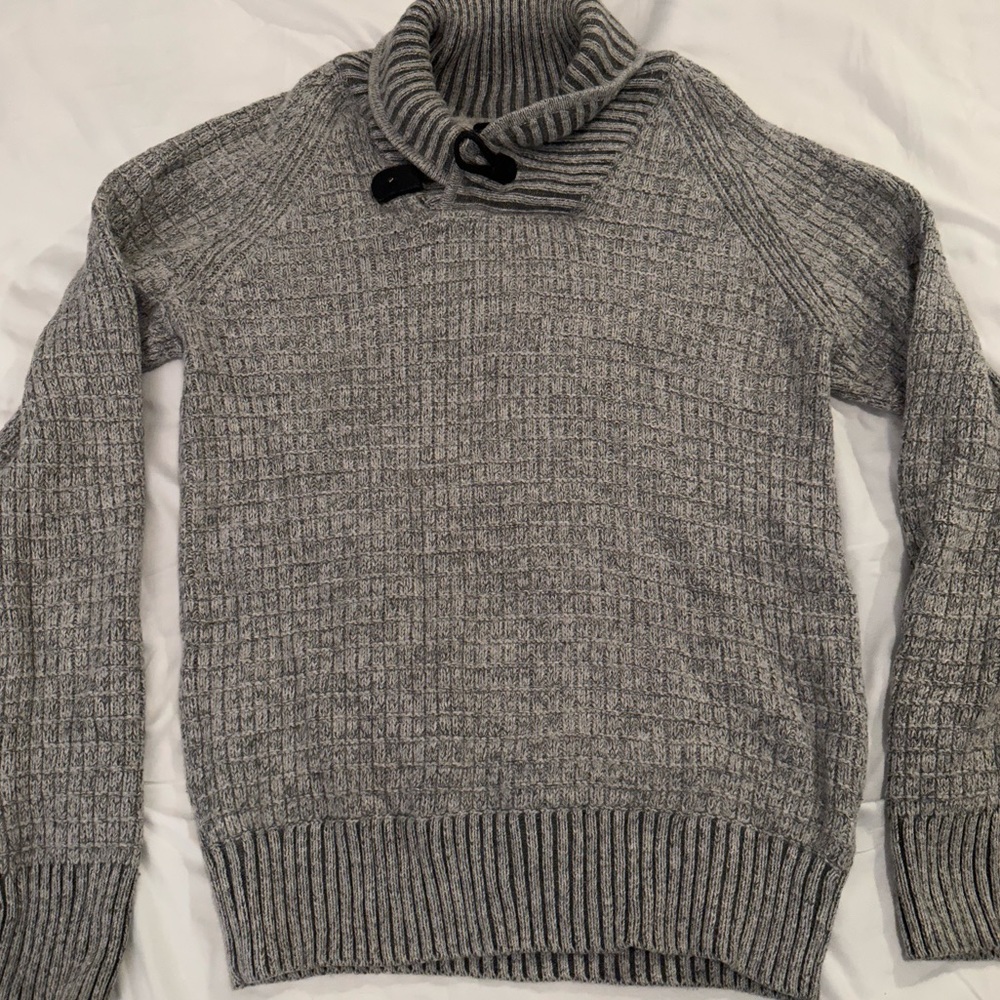 H&M knitted sweater, small, grey